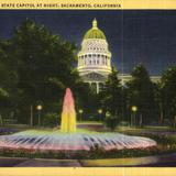 West View of State Capitol at Night