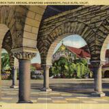 Memorial Church thru Arcade, Stanford University