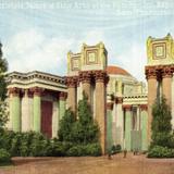 Entrance to Peristyle, Palace of Fine Arts at the Panama-Pacific International Exposition