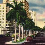 Vintage postcards of Miami