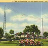 View of Confederate Park and Radio Station WJAX