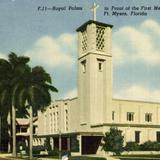Royal Palms in Front of the First Methodist Church