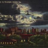 Skyline of Atlanta by Moonlight