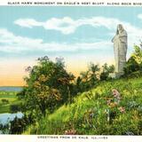 Black Hawk Monument on Eagle´s Nest Bluff along Rock River