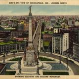 View of Indianapolis showing Soldiers´ & Sailors´ Monument