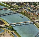 Bird´s-Eye View of New Viaduct Across Des Moines River