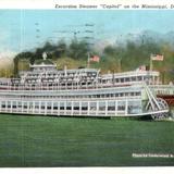 Excursion Steamer Capitol on the Mississippi