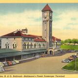 Mt. Royal Station, B. & O. Railroad - Baltimore´s Finest Passenger Terminal