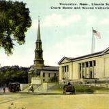 Lincoln Square. Court House and Second Unitarian Church