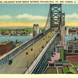 Delawera River Bridge Between Philadelphia
