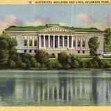 Historical Building and Lake, Delaware Park