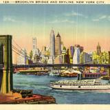 Brooklyn Bridge and Skyline