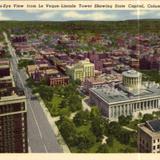 Bird´s-Eye View from Le Veque-Lincoln Tower Showing State Capitol