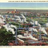 Airplane View of North Capitol Oil Field in Oklahoma