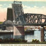 Broadway Bridge, latest span crossing Willamette River