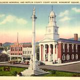 Soldiers Memorial and Miffin County Court House, Monument Square