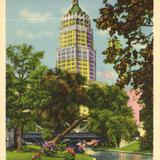 Transit Tower Building from San Antonio River