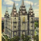 Front View of Mormon Temple