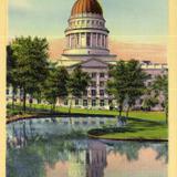 Glimpse of Capitol Dome from Rock Garden