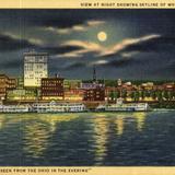 View at Night showing Skyline of Wheeling