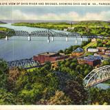 Bird´s-Eye view of Ohio River and Bridges