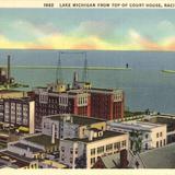 Lake Michigan from Top of Court House