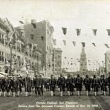 Portola Festival - Sailors from the Japanese Cruisers, parade of Oct. 19, 1909
