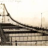 View of roadbed, San Francisco - Oakland Bridge