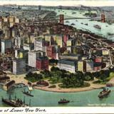 Bird´s eye view of Lower New York