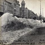 Snow scene on North Main Street (March 1888)