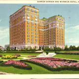 Sunken Garden and Warwick Hotel