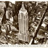 Aerial view of the Empire State Building