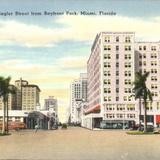 View of Flagler Street from Bayfront Park