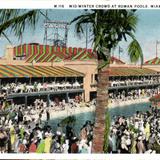 Mid-winter crowd at Roman Pools