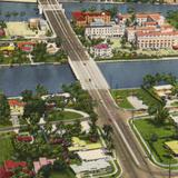 New Indian Creek Bridge and ramp at 61st Street, St. Francis Hospital on right