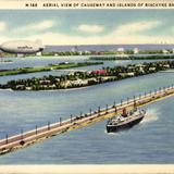 Aerial view of Causeway and Islands of Biscayne Bay