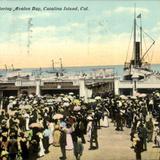 Ship Cabrillo entering Avalon Bay