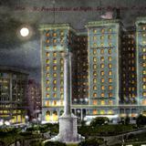 St. Francis Hotel at night