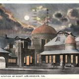 The Santa Fe Station by night