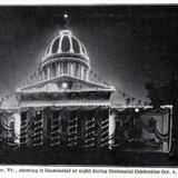 State House, illuminated during Centennial Celebration, Oct. 4, 1905