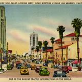 Wilshire Boulevard, looking West