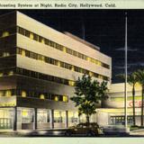 Columbia Broadcasting System (CBS) at night, Radio City
