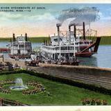 Mississippi River Steamboats at Dock