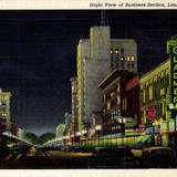 Night View of Business Section