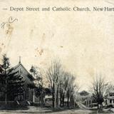 Depot Street and Catholic Church