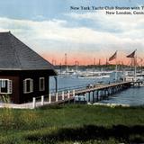 New York Yacht Club Station with Yachts in Harbor