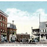 The Square, showing Odd Fellos Hall, Savings Bank and Post Office