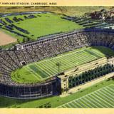 Airplane view of Harvard Stadium