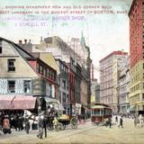 Washington Street, Newspaper Row and Old Corner Book Store