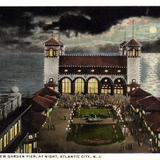 Entrance to New Garden Pier at night